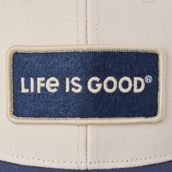 Trucker - Life is Good Wordmark (Blue)