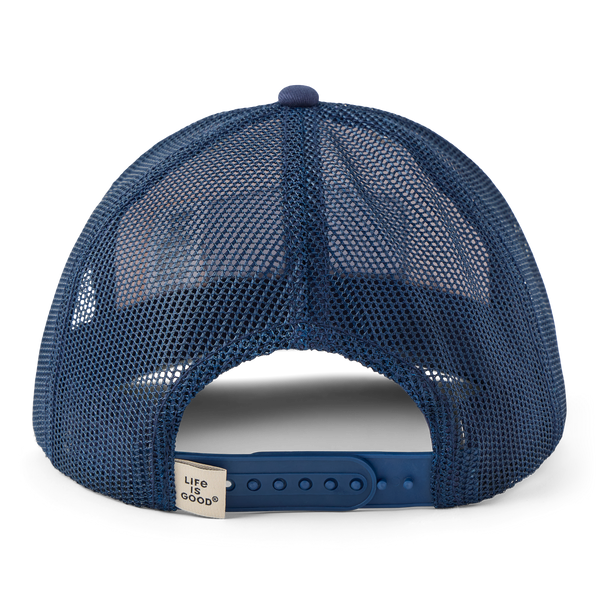 Trucker - Life is Good Wordmark (Blue)