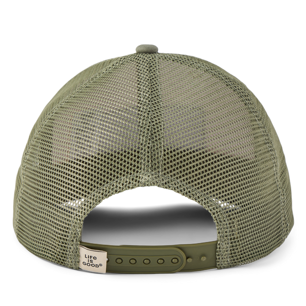 Trucker - Life is Good Wordmark (Green)