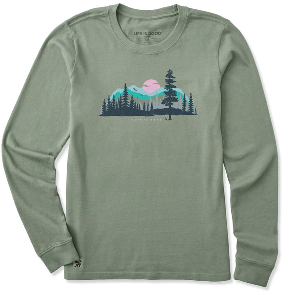 Women's Long Sleeve Crusher Tee - Mountain Mood