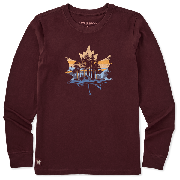 Women's Long Sleeve Crusher Tee - Leaf Camp