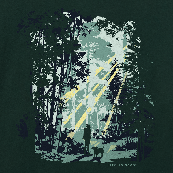 Women's Long Sleeve Crusher Tee - Sunbeam Hike TrlnGn