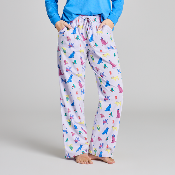 Women's Snuggle Up Sleep Pants - Warm Winter Dogs