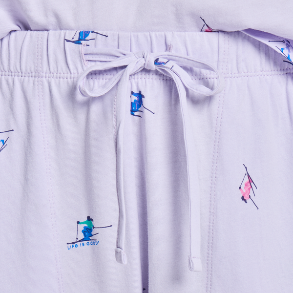 Women's Snuggle Up Sleep Jogger - Ski Ya Later Pattern