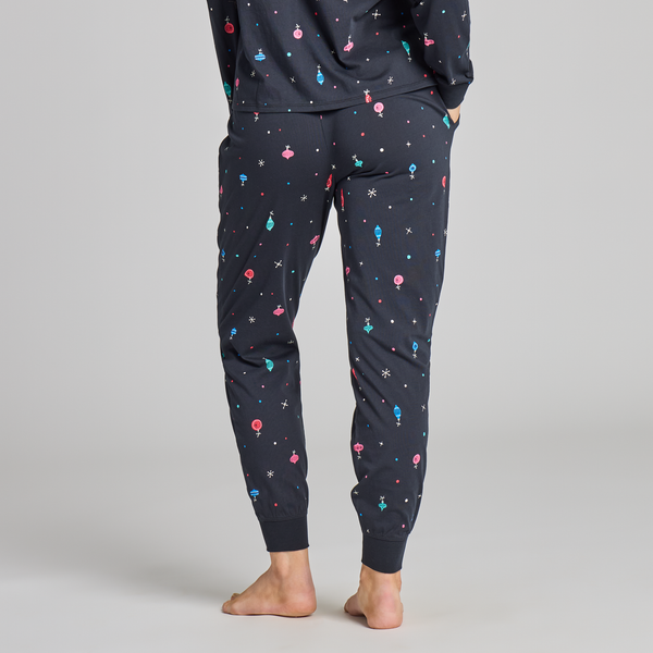 Women's Snuggle Up Sleep Jogger - Retro Ornament