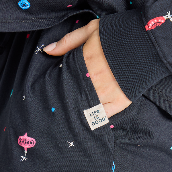 Women's Snuggle Up Sleep Jogger - Retro Ornament