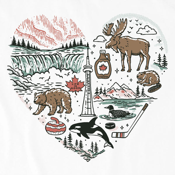 Kids's Crusher Tee - Canadian Heart