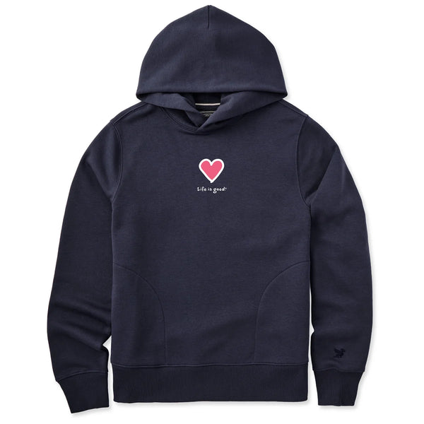 Women's Good Vibes Fleece Hoodie - LIG Heart