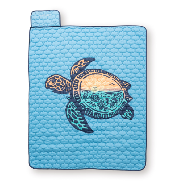 Outdoor Blanket - Sunset Turtle