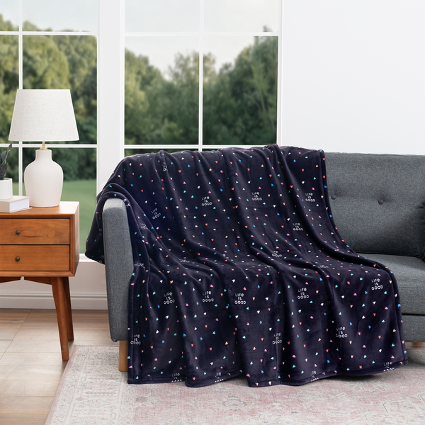 Plush Throw Blanket - Ditsy Hearts