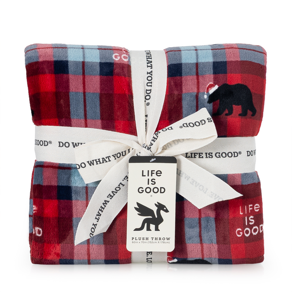 Plush Throw Blanket - Santa Bear