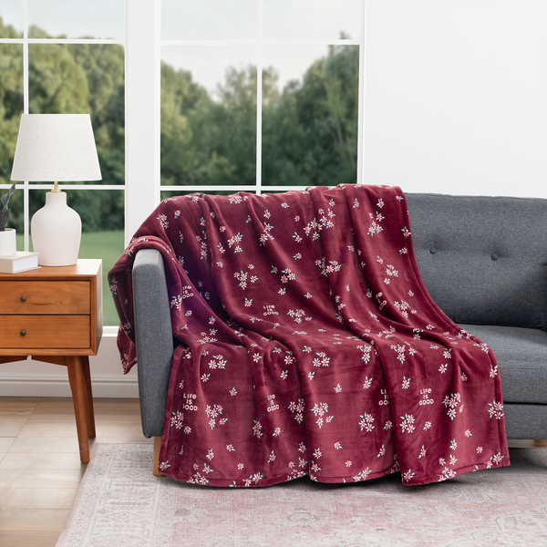 Plush Throw Blanket - Ditsy Floral