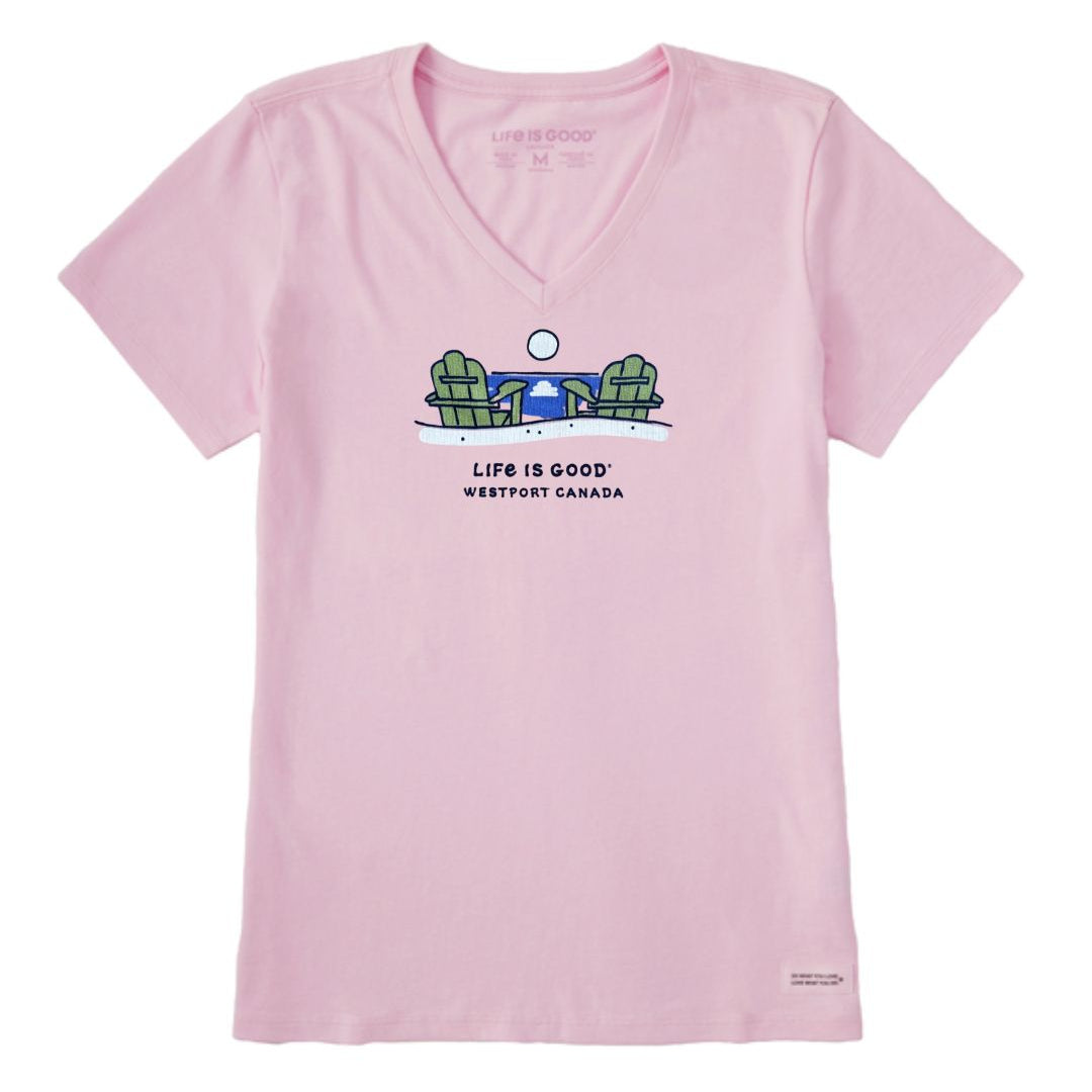 Women's Crusher Vee- Beach Adirondack Westport