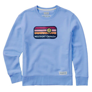 Women's Simply True Crew- Striped Westport