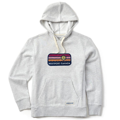 Women's Simply True Hoodie- Striped Westport