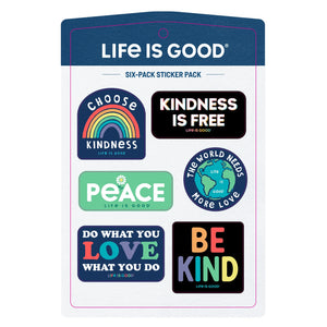 Six-Pack Sticker Pack Multi - Optimism