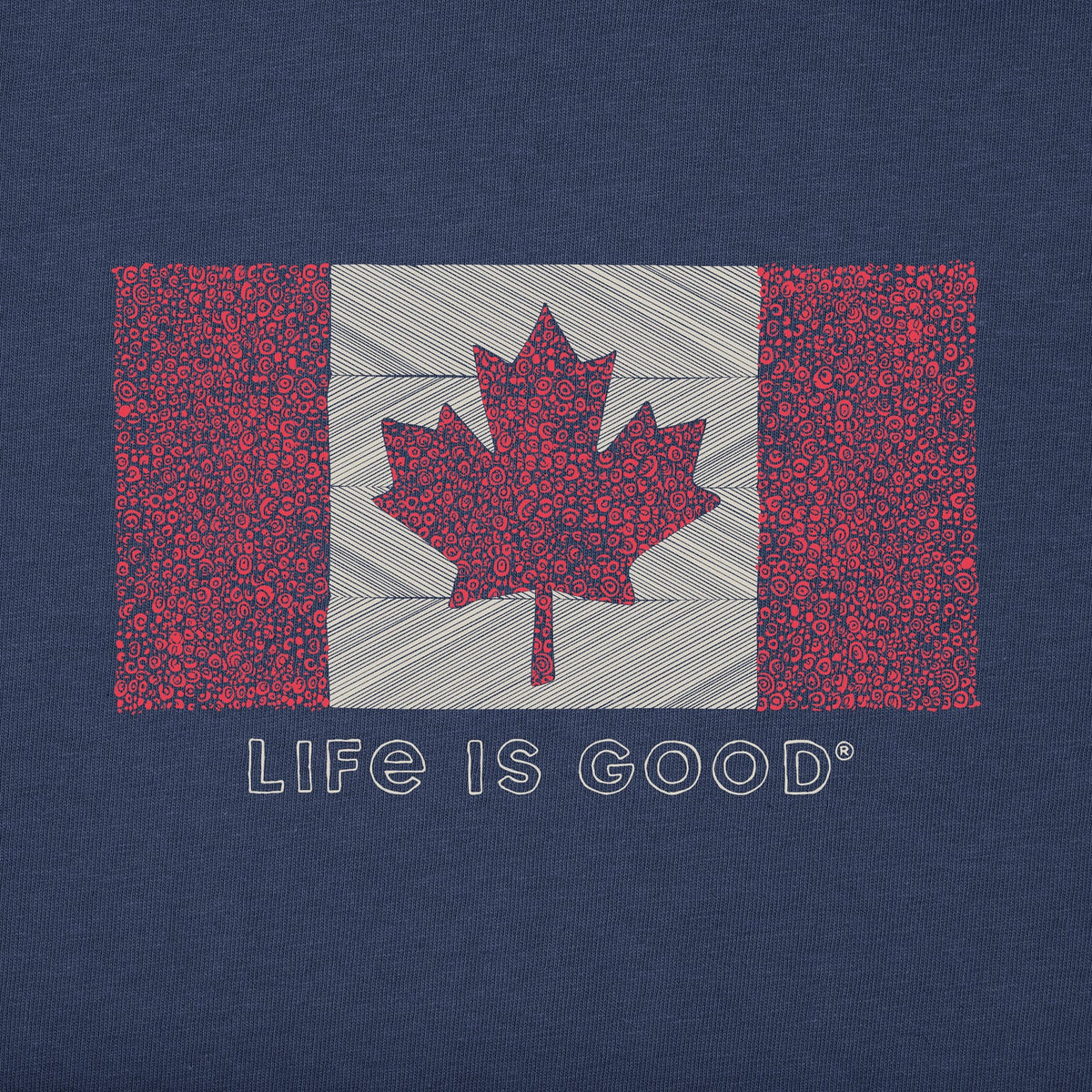 Women's Crusher Vee - Canada Floral Flag – Life is Good Westport, Canada