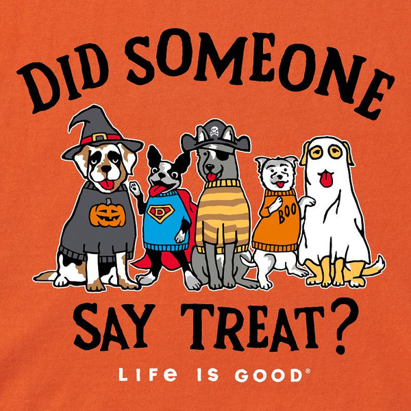 Men's Short Sleeve Crusher-Trick or Treat Dogs