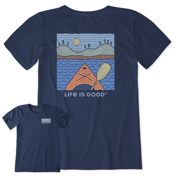 Women's Crusher Tee Every Woodblock Kayak (Front and Back Graphic)