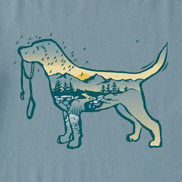 Men's  Long Sleeve Crusher Tee Dogscape