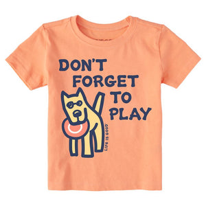 Toddler Crusher Tee Rocket Dog Don't Forget to Play
