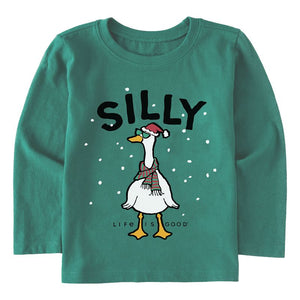 Toddler Long Sleeve Crusher-Silly Goose