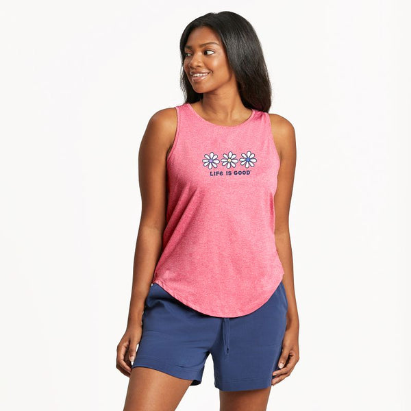 Women's Cationic Active Tank Every 3 Daisies
