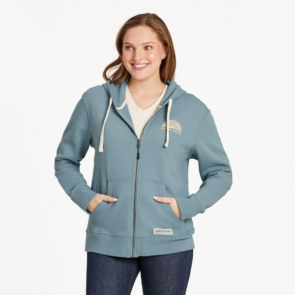 Women's Simply True Zip Hoodie Here Comes the Sun Day