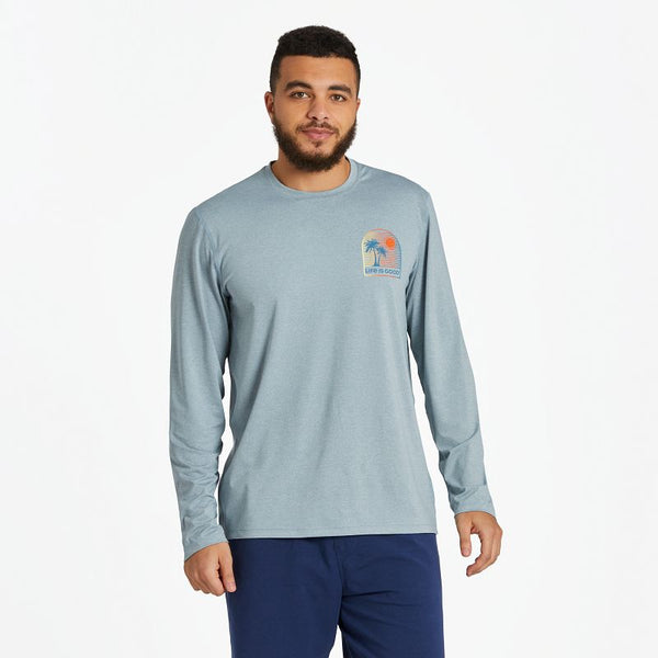 Men's Long Sleeve Active Tee Arched Palm