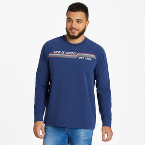 Men's Crusher-Flex Crew Sweatshirt LIG Energetic Stripe