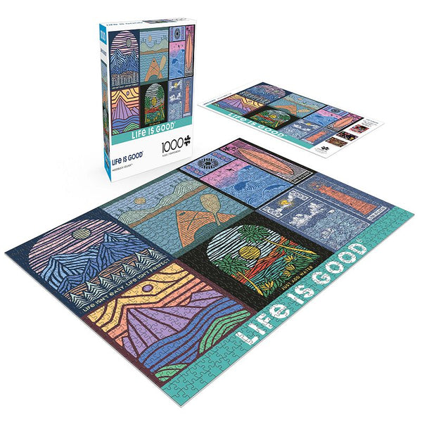 ***NEW*** LIG PUZZLE-1000pc Woodblock Collage