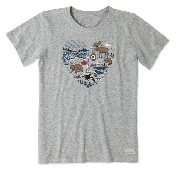 Women's Crusher Tee - Canadian Heart