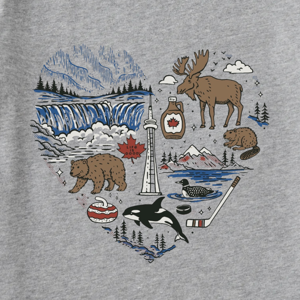Women's Crusher Tee - Canadian Heart