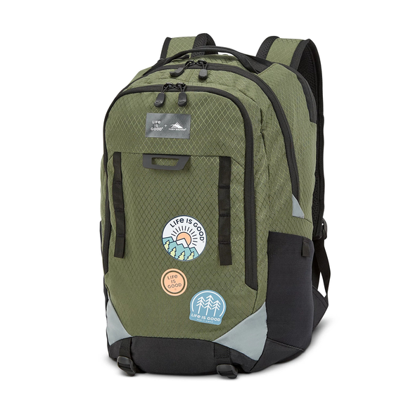 High Sierra Outdoor Litmus Backpack (Moss Green)