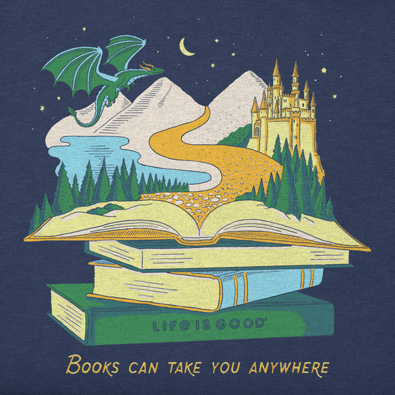 Kids Crusher Tee - Books Can Take You Anywhere