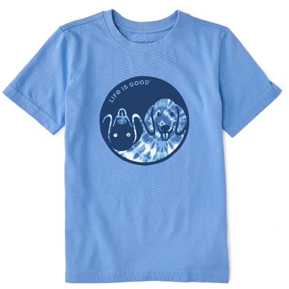 Kids Crusher Tee Tie Dye Yin Yang Pups (Dog)