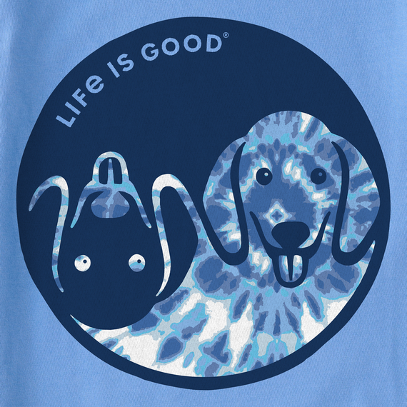 Kids Crusher Tee Tie Dye Yin Yang Pups (Dog)