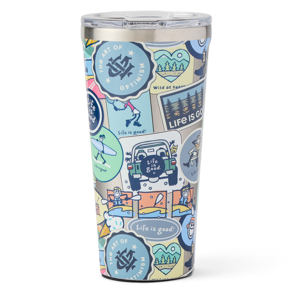 16 oz Stainless Tumbler - Vintage Sticker