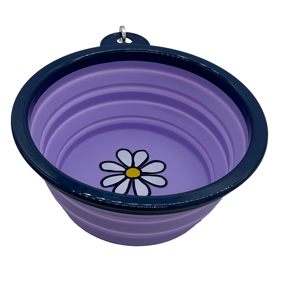 LIG Daisy Silicone Travel Dog Bowl