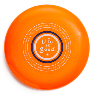 Disc-Life is Good Vintage Wordmark Orange