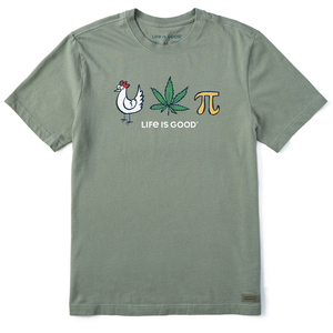 Men's Crusher Tee - Chicken Pot Pie (Moss Green)