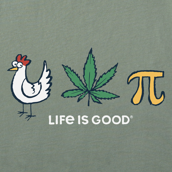 Men's Crusher Tee - Chicken Pot Pie (Moss Green)