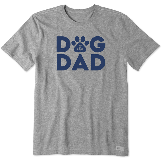 Men's Crusher Tee - Dog Dad (Heather Gray)
