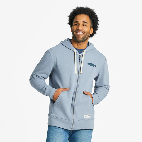 Men's Simply True Zip Hoodie Fish More Truck
