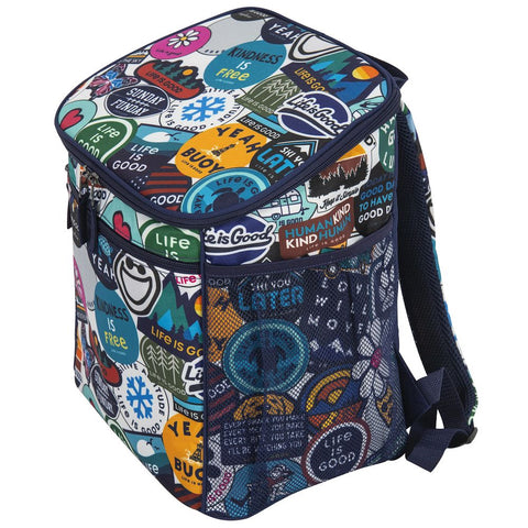 Sticker Collage 30-can Cooler Backpack (Copy)