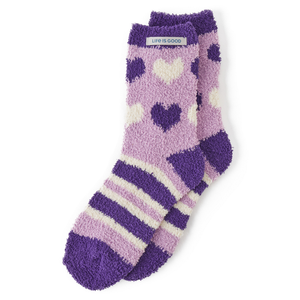 Snuggle Sock-Violet Purple Hearts