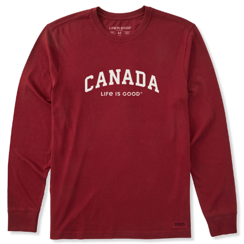 Men's Long Sleeve Crusher Tee - NEW Canada - Life is Good Westport, Canada