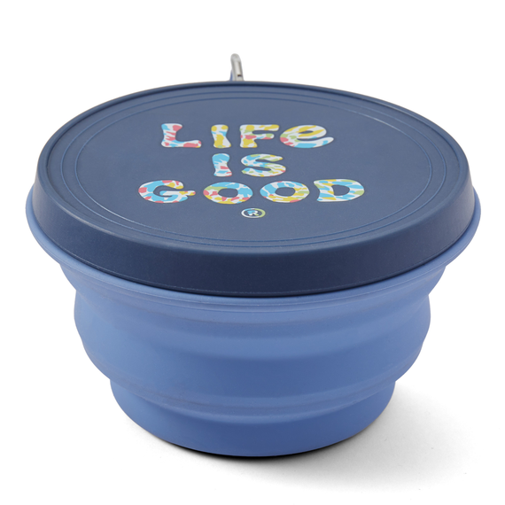 Vintage Stack Silicone Travel Bowl with Lid