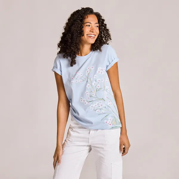 Women's Crusher Tee - Forgetmenot Butterfly