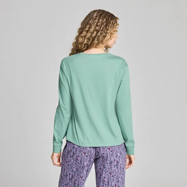 Women's Snuggle Sleep Long Sleeve Tee - Cardinal Wildflower